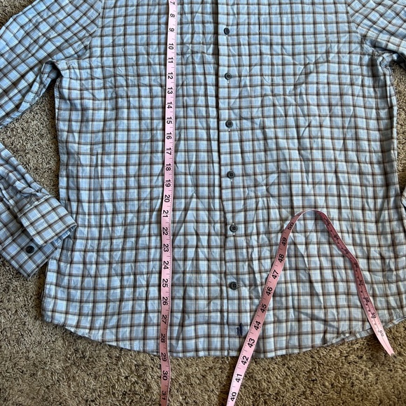 Johnnie-O Button Down Shirt Medium Plaid Flannel Hangin' Out - Picture 4 of 7